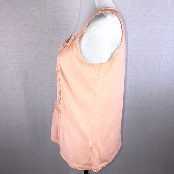 J.Crew peach tuxedo front tank top - Picture 4 of 8